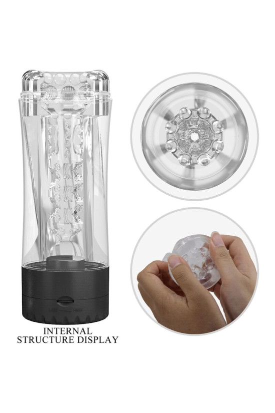 PRETTY LOVE - TAMARA MASTURBATORE MASCHILE VIBRATORE MULTI-VELOCITÀ NERO