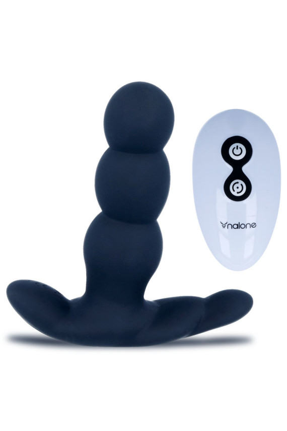 NALONE - VIBRATORE ANALE PEARL TELECOMANDO NERO