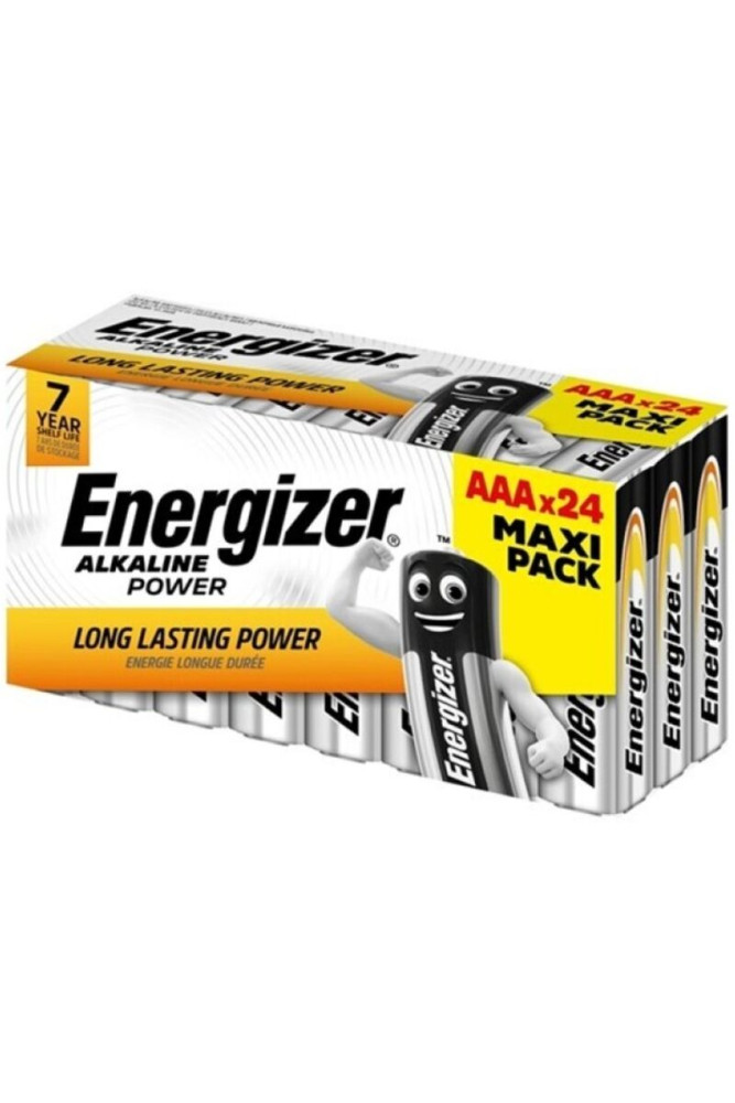 ENERGIZER - BATTERIA ALCALINICA AAA LR03 SCATOLA*24 (3 SCATOLE*8 BATTERIE)