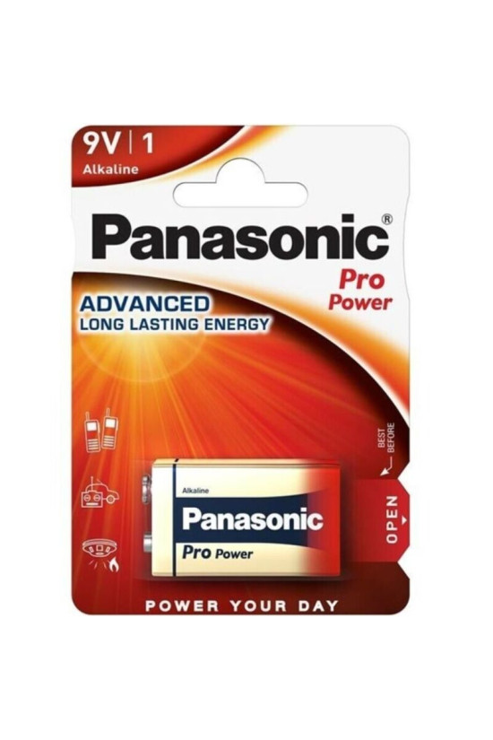 PANASONIC - BATTERIA ALCALINA PRO POWER 9V LR61 BLISTER*1