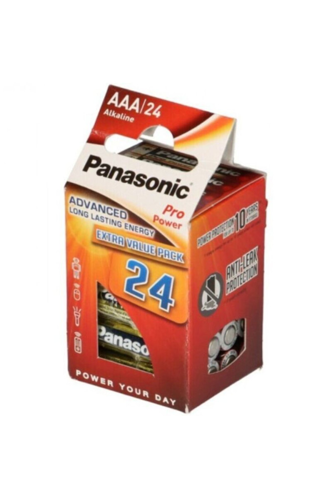 PANASONIC - BATTERIA ALCALINE AAA PRO POWER LR03 CONFEZIONE*24