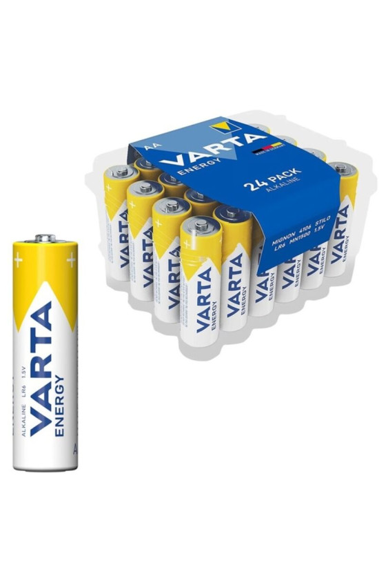VARTA - ENERGY BATTERIA ALCALINICA AA LR6 CONFEZIONE*24 BATTERIE