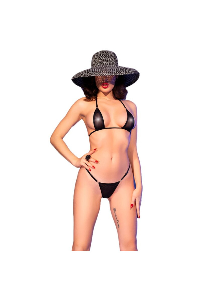 CHILIROSE - CR 4840 MICRO BIKINI NERO S/M
