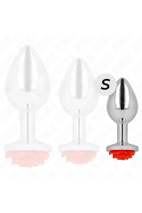 KINK - PLUG ANALE ROSA ROSSO TAGLIA S
