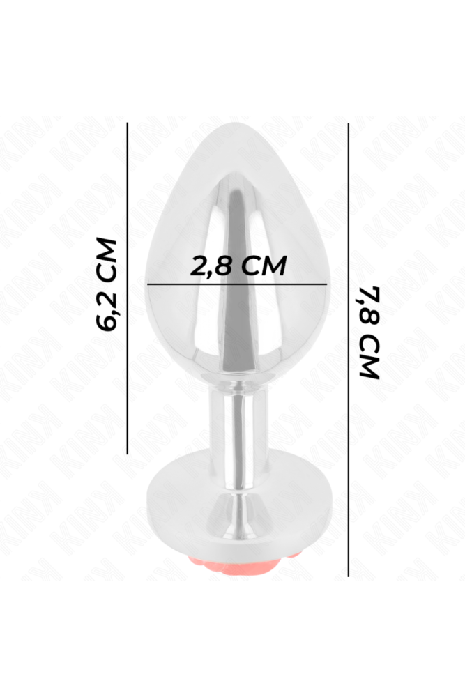 KINK - PLUG ANALE ROSA ROSSO TAGLIA S