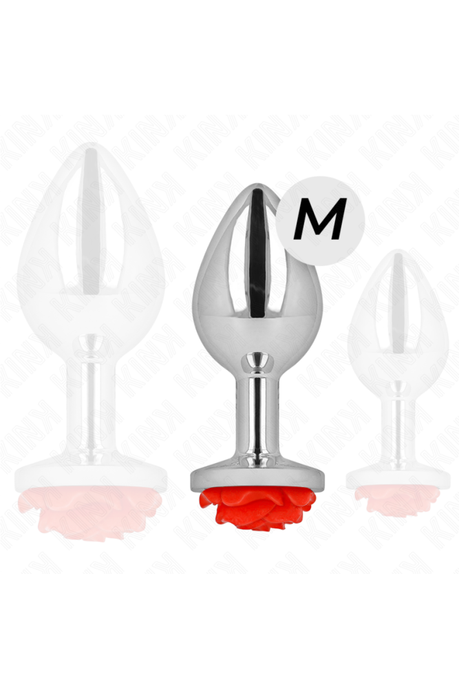 KINK - PLUG ANALE ROSA ROSSO TAGLIA M