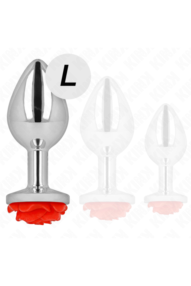 KINK - PLUG ANALE ROSA ROSSO TAGLIA L