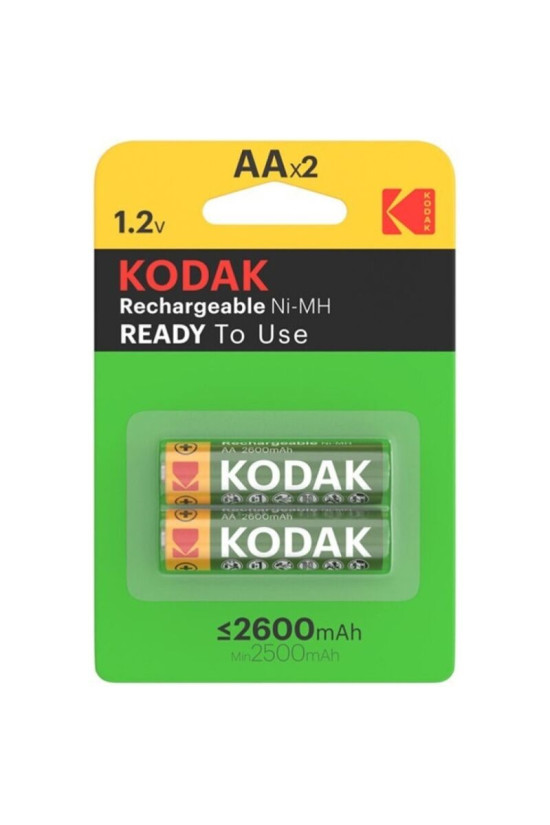 KODAK - BATTERIA RICARICABILE HR6 AA 2600mAh BLISTER*2