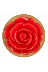 KINK - PLUG ANALE IN ORO ROSA CON ROSA ROSSA M