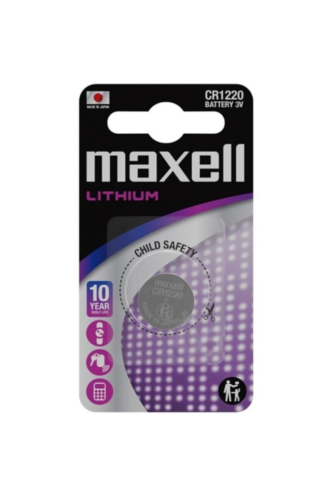 MAXELL - BATTERIA A BOTTONE AL LITIO CR1220 3V BLISTER*1