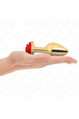 KINK - PLUG ANALE ORO ROSA ROSSO TAGLIA L