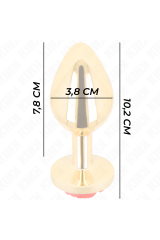 KINK - PLUG ANALE ORO ROSA ROSSO TAGLIA L