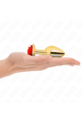 KINK - PLUG ANALE ORO ROSA ROSSO TAGLIA M
