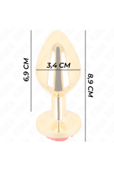 KINK - PLUG ANALE ORO ROSA ROSSO TAGLIA M