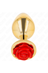 KINK - PLUG ANALE ORO ROSA ROSSO TAGLIA S