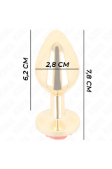 KINK - PLUG ANALE ORO ROSA ROSSO TAGLIA S