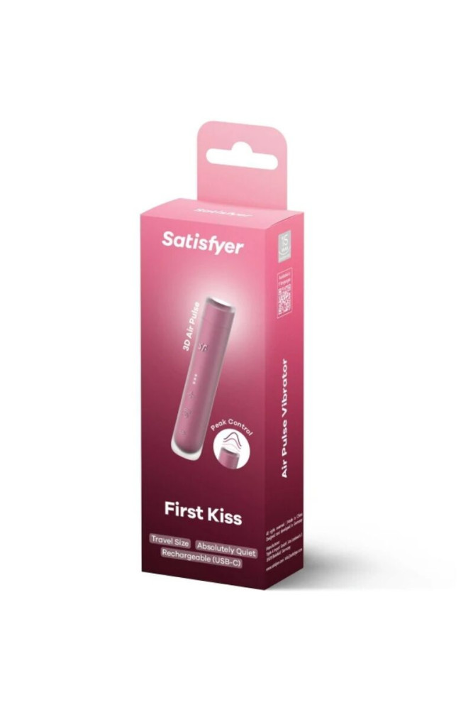 SATISFYER - STIMOLATORE CLITORIDEO FIRST KISS WAVE GARNET