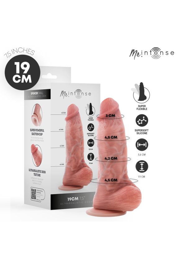MR INTENSE - PICCOLO SPENCER DILDO IN SILICONE 19 CM -Ø- 4