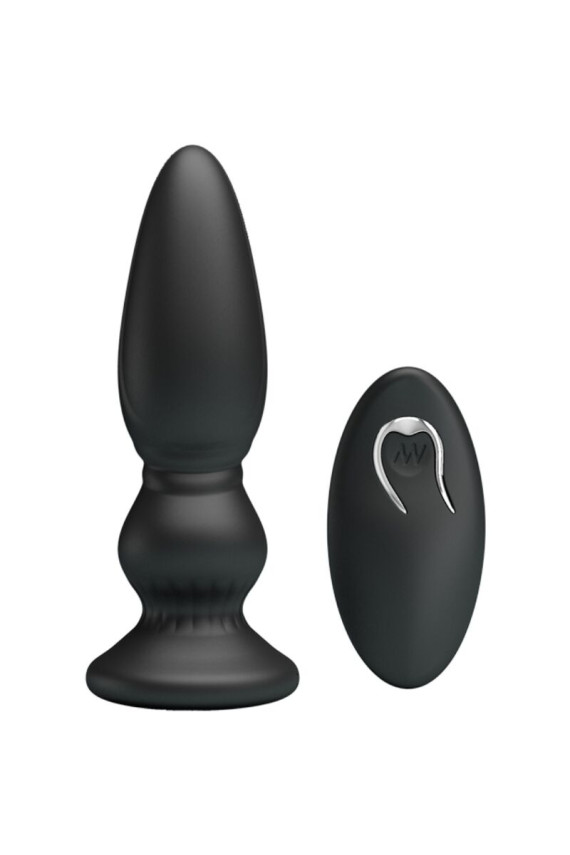 MR PLAY - POTENTE VIBRATORE TELECOMANDO PLUG ANALE NERO