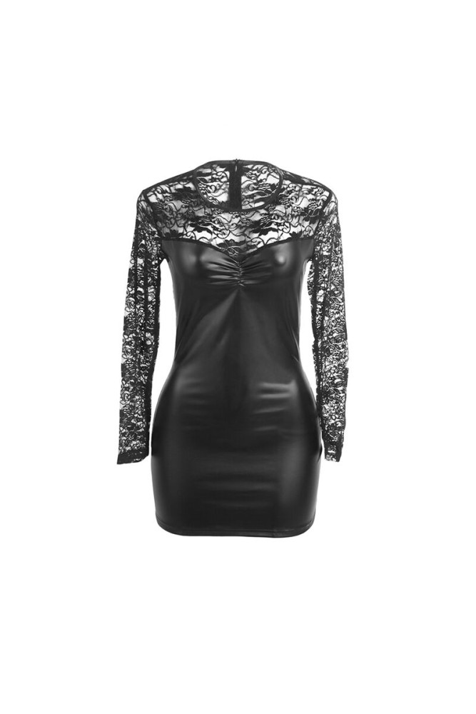 SUBBLIME - 955601 ABITO MANICA LUNGA CON PIZZO NERO L/XL