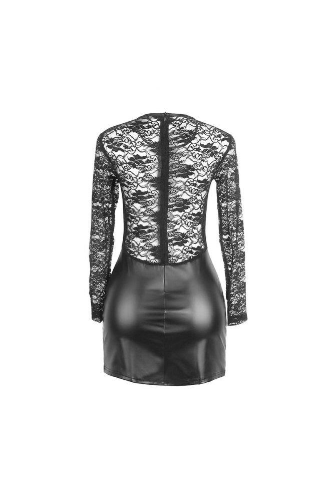 SUBBLIME - 955601 ABITO MANICA LUNGA CON PIZZO NERO L/XL