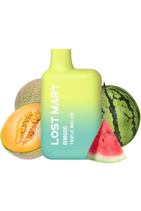 LOST MARY - BM600 NICOTINA VAPER 2% MONOUSO TRIPLO MELONE