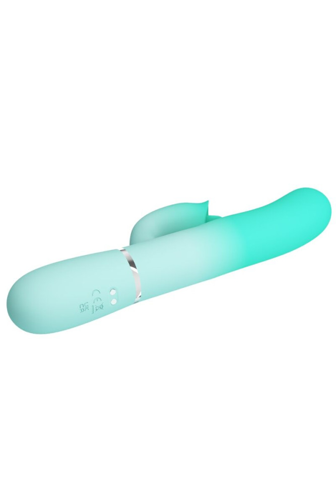 PRETTY LOVE - VIBRATORE MULTIFUNZIONE CONIGLIO GIGI VERDE ACQUA