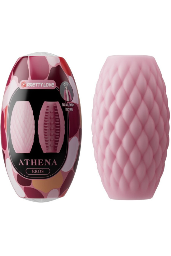 PRETTY LOVE - ATHENA EROS SILICONE MASTURBATORE MASCHILE ROSA