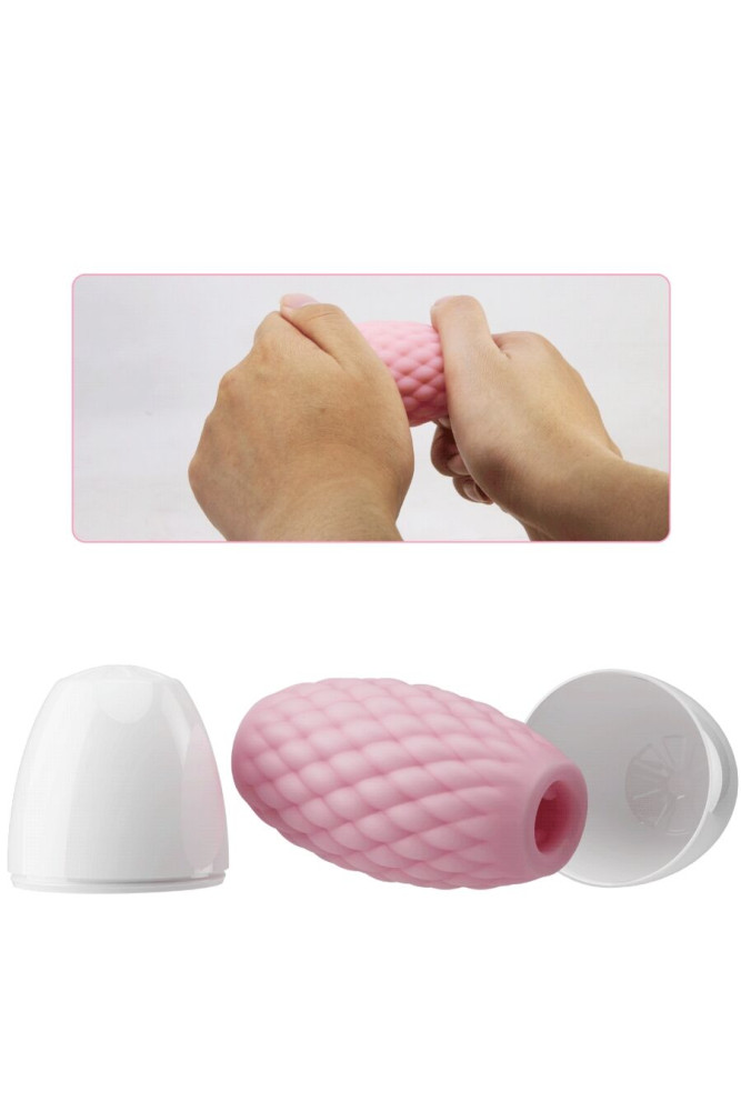 PRETTY LOVE - ATHENA EROS SILICONE MASTURBATORE MASCHILE ROSA