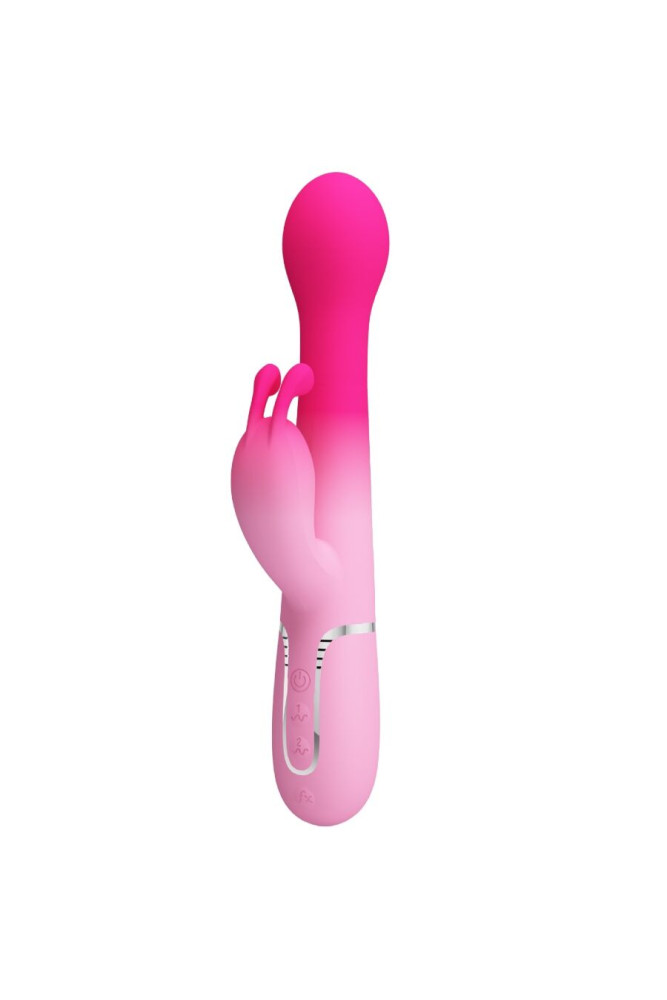 PRETTY LOVE - DEJON 3 IN 1 MULTIFUNZIONE VIBRATORE CONIGLIO ROSA