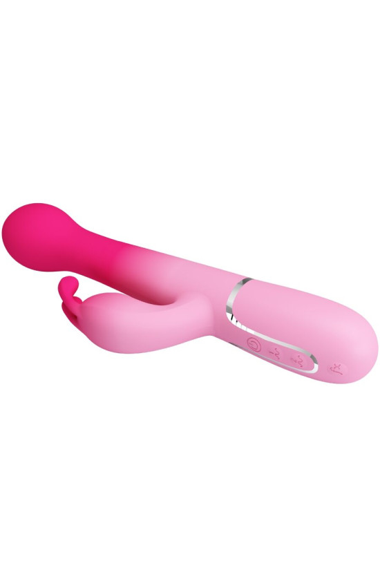 PRETTY LOVE - DEJON 3 IN 1 MULTIFUNZIONE VIBRATORE CONIGLIO ROSA