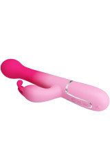 PRETTY LOVE - DEJON 3 IN 1 MULTIFUNZIONE VIBRATORE CONIGLIO ROSA