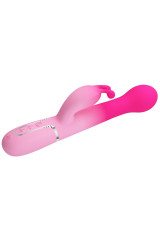 PRETTY LOVE - DEJON 3 IN 1 MULTIFUNZIONE VIBRATORE CONIGLIO ROSA