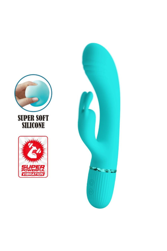PRETTY LOVE - SCOCCO VIBRATORE CONIGLIO TURCHESE