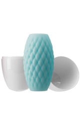 PRETTY LOVE - ATHENA EROS SILICONE MASTURBATORE MASCHILE AZZURRO CIELO