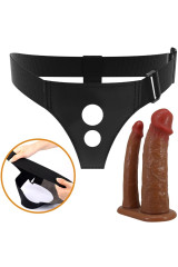 PRETTY LOVE - SLIP KEAVEN HARNESS UNIVERSALE E COMODO DOPPIO DILDO