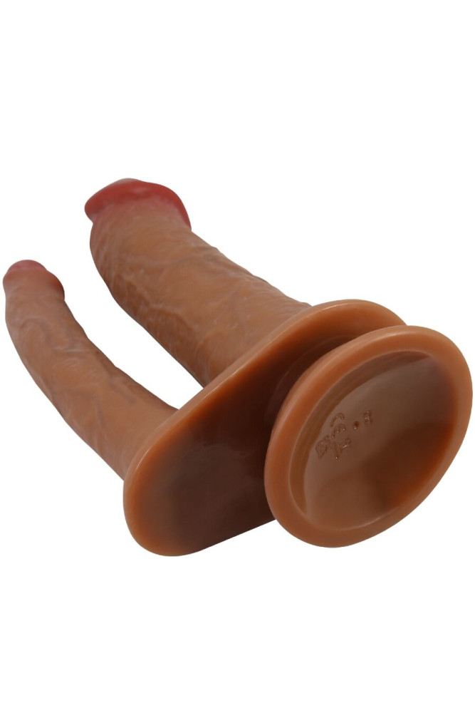 PRETTY LOVE - HULBERT DOPPIO DILDO REALISTICO CON VIBRAZIONE MULATO