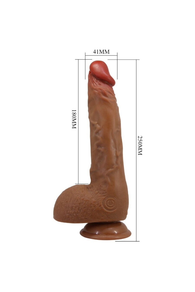 BAILE - BEAUTIFUL WILKS 5 IMPOSTAZIONI VIBRATORE REALISTICO 25 CM MULATO