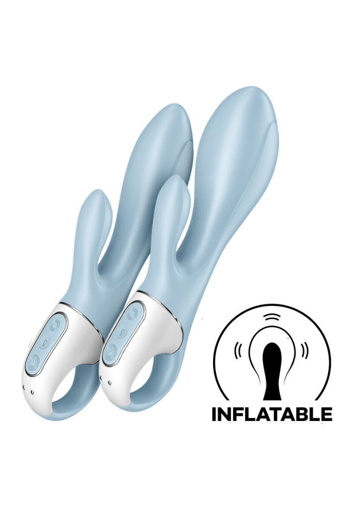 SATISFYER - AIR PUMP BUNNY 1 VIBRATORE GONFIABILE CONIGLIO BLU