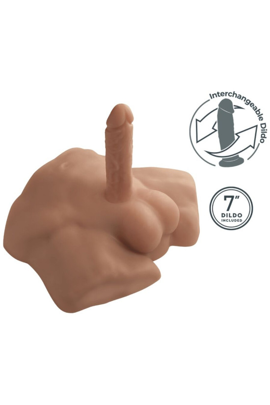 SILEXD - APOLLO S REALISTICO MEZZO TORSO MASCHILE CARAMELLO