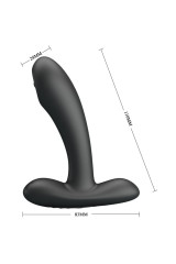 PRETTY LOVE - REMINGTON MASSAGGIATORE VIBRANTE ANALE E VAGINALE NERO