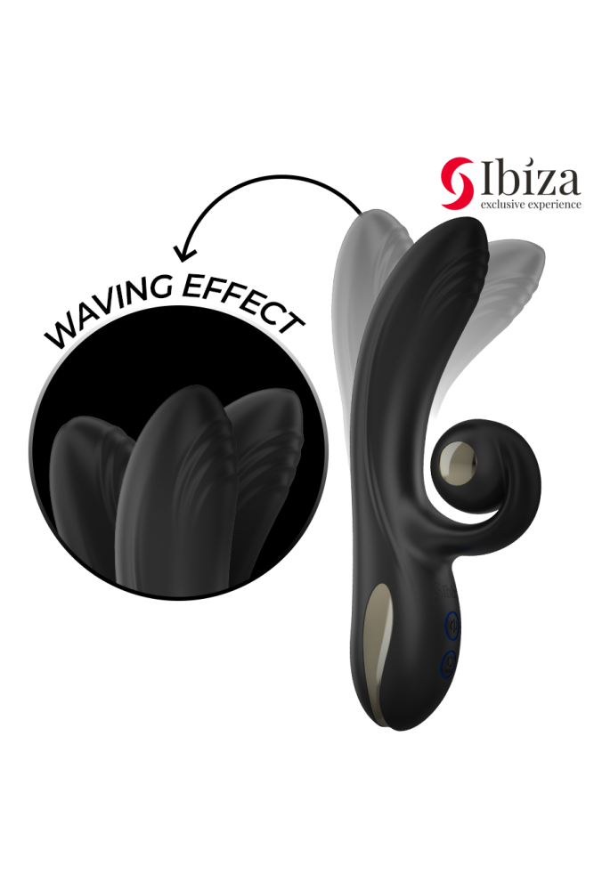 IBIZA - VIBRATORE TWISTER CON STIMOLATORE CURVA E VIBRO-ROTAZIONE
