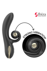 IBIZA - VIBRATORE TWISTER CON STIMOLATORE CURVA E VIBRO-ROTAZIONE