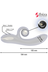 IBIZA - VIBRATORE TWISTER CON STIMOLATORE CURVA E VIBRO-ROTAZIONE