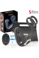 IBIZA - WIGGLE PLUG ANALE ROTANTE TELECOMANDATO CON VIBRAZIONE PERINEALE E ANELLI PER L'ESTENSIONE DEL PENE
