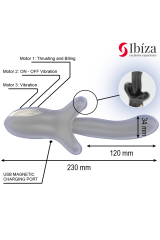 IBIZA - VIBRATORE POTENTE CON EFFETTO SPINTA E MORSO