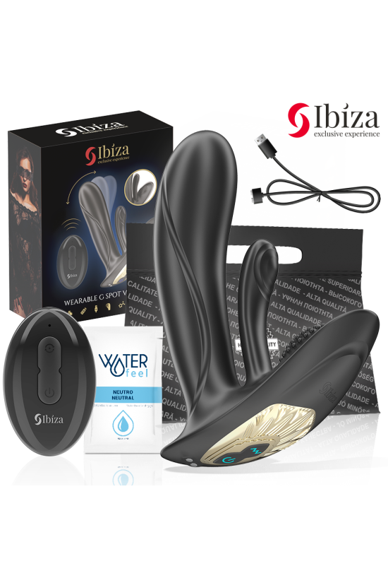 IBIZA - VIBRATORE INDOSSABILE CON STIMOLAZIONE DEL PUNTO G E DEL CLITORIDE CON TELECOMANDO