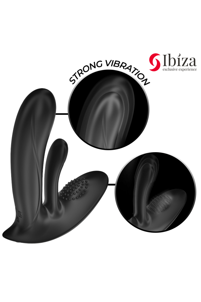 IBIZA - VIBRATORE INDOSSABILE CON STIMOLAZIONE DEL PUNTO G E DEL CLITORIDE CON TELECOMANDO