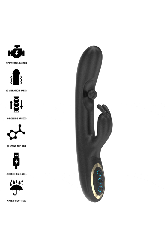 IBIZA - POTENTE VIBRATORE RABBIT CON PERLA ROTANTE MASSAGGIANTE