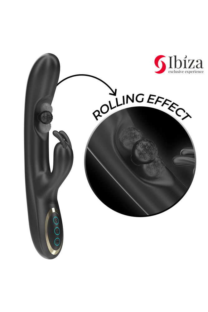 IBIZA - POTENTE VIBRATORE RABBIT CON PERLA ROTANTE MASSAGGIANTE